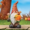 Collections Etc Hand-Painted Harvest Garden Gnome with Lantern 5.75 X 5.5 X 10.25 - 2 of 2