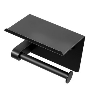 Munora Toilet Paper Holder with Shelf Mega Rolls Wall Mounted Toilet Roll Holder - 1 of 4