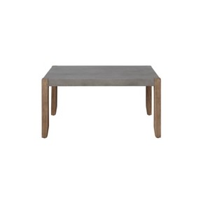 36" Davenport Faux Concrete and Wood Coffee Table Light Amber - Alaterre Furniture: Modern Rectangle Shape, 4 Point Base - 1 of 4