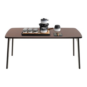 YIYIBYUS Folding Floor Table, Portable Coffee Table for Sitting on The Floor - 1 of 4