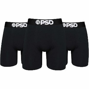 PSD Men's Basic Solid Boxer Briefs - 7 Inch Inseam Breathable and Supportive Men's Underwear with Moisture-Wicking Fabric - 1 of 4
