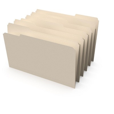 HITOUCH BUSINESS SERVICES File Folders 1/3 Cut Legal Size Manila 100/Box TR117739