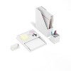 TRU RED Slim Stackable Plastic Tray White TR55265 - 3 of 3