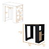 NicBex Kitchen Island Cart with 3 Open Shelves and 1 Door Cabinets,Kitchen Island with Storage,Modern Kitchen Cart,Island Table for Kitchen - 4 of 4