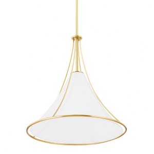 Mitzi Madelyn 1 - Light Pendant in  Aged Brass Clear Shade - 1 of 1