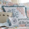 Bay Islands Coral Fringe Decorative Pillow - Levtex Home - 2 of 3