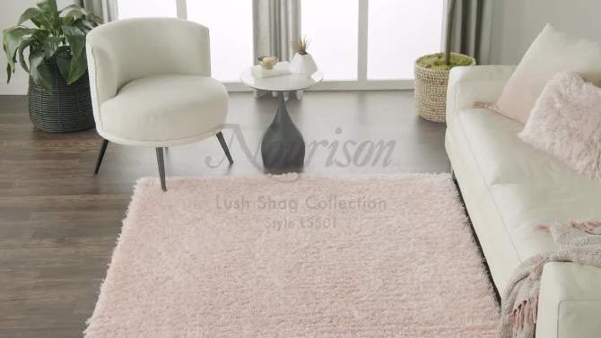 Nourison Lush Shag Modern & Contemporary Indoor Rug, 2 of 17, play video