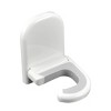 Unique Bargains Household Hotel Broom Swob Mop Plastic Adhesive Wall Hook White 2 Pcs - image 4 of 4