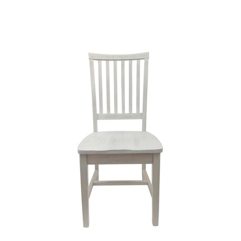 Carolina Living Hudson Dining Chair Whitewash Mission Style Solid Rubberwood Armless Target