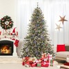 Tangkula 7.5 FT Pre-lit Artificial Christmas Tree Hinged w/Quick Power Connector, 1086 Branch Tips 530 Multi-Color & Warm White LED Lights 9 Modes - image 3 of 4