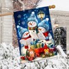 Briarwood Lane Winter Christmas House Flag 40x28 For Outdoor Singing Snowmen For Christmas House Flag - 4 of 4