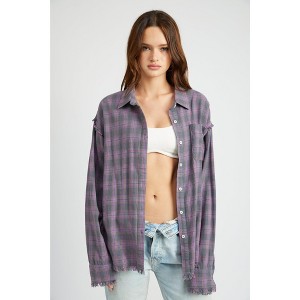 EMORY PARK Women's At Hip Button Down Shirts - 1 of 1