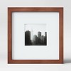 8.89" x 8.89" Matted to 4" x 4" Table Top Mid-Tone Wood Picture Frame Art Brown - Project 62™ - image 3 of 4