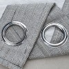RT Designer Collection Kensington Jacquard Foam Backed Luxurious Decorative Grommet Curtain Panel Grey - 4 of 4