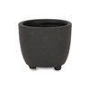 Cheung's Parlo Raised Textured Round Ceramic Pot- Large - Dark Gray - 4 of 4