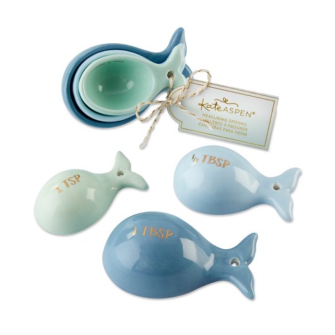 6ct Ceramic Whale Shaped Measuring Spoons Target