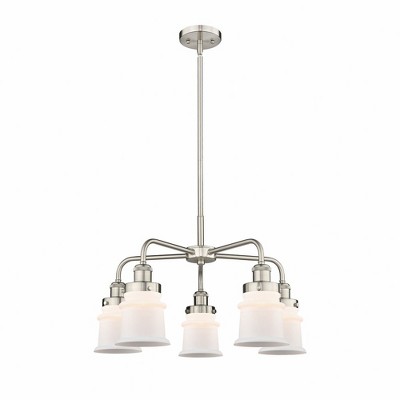 Canton - 5 Light Stem Hung Chandelier In Industrial Style-14.5 Inches Tall and 23.25 Inches Wide