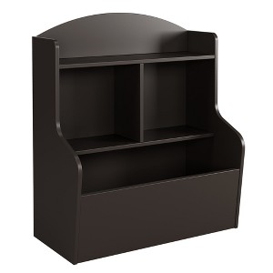 3-Tier Toy Storage Cabinet and Bookcase with Cubby Organizer, Modern Kids Shelf for Playroom - 1 of 4