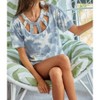 Women's Tie Dye Cutout Detail Top - BiBi M - 4 of 4