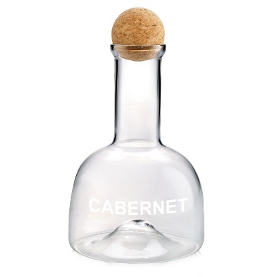 Artland Glass 40 Ounce Cabernet Wine Decanter with Cork Ball Stopper