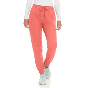 Medichic Women's Seven Pocket Cargo Scrub Pants Joggers with 4-Way Stretch - 1 of 4