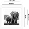 Americanflat 11x11 Picture Frame with Shatter-Resistant Glass - Use as 8x8 Frame with Mat or 11x11 Frame Without Mat - Signature Collection - White - 2 of 4