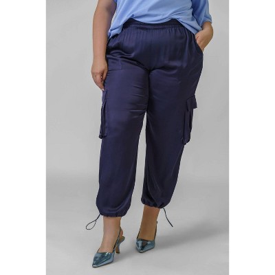 Women's Cargo Trouser Pants - Plus - mat fashion