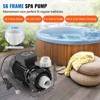 VEVOR 2 Speed SPA Pump, 56-Frame, AC220-240V Hot Tub SPA Pump, 3HP/200GPM/65.61ft High Speed or 0.4HP/100GPM/16.07ft Low Speed, black - 3 of 4