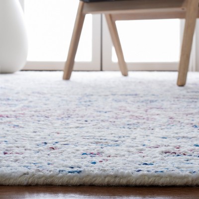 Ivory Elegance Square Hand-Tufted Wool Area Rug - 6'