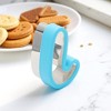 Unique Bargains Biscuit Cutter Medium Candy Cane Cookie Cutter Hand Washable Stainless Steel Plastic 2"x3.1"1.6" 1Pcs - 2 of 4