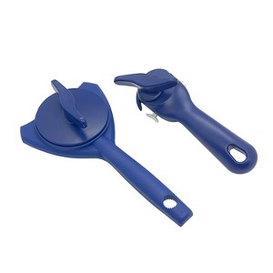 Kuhn Rikon Auto Attach Auto Safety Lid Lifter & 5-in-1 Jar Opener Set, Blue - 1 of 1