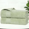 Classic Zero Twist Cotton Medium Weight Ultra-Soft Absorbent Towel Set by Blue Nile Mills - 2 of 4