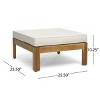 Sapphtopaz Patio Furniture Set Wood L-Shaped Loveseat Outdoor Chairs with Cushions and Coffee Table Sofa Set for Garden, Backyard - 4 of 4