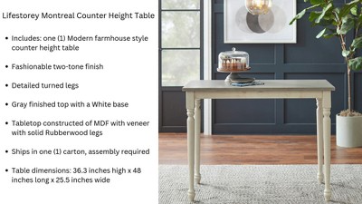 Montreal 24" White and Gray Cross-Back Counter Stools, Set of 2