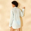 Women's Long Sleeve Button-Down Cover Up Top - Wild Fable™ Cream - 2 of 4