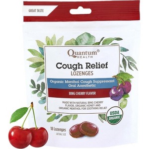 Quantum Health Cough Relief Lozenges Bing Cherry, 18 Ct - 1 of 4