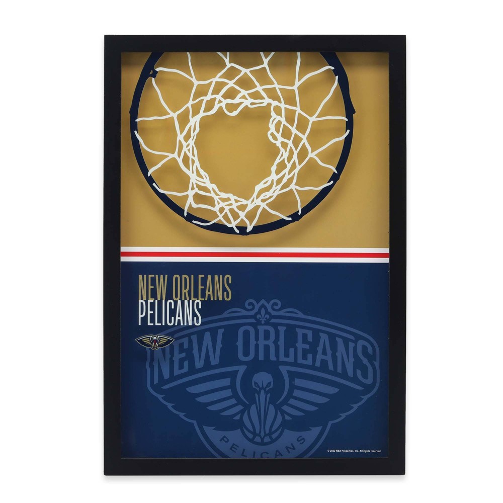 Photos - Wallpaper NBA New Orleans Pelicans Print-On Glass Wall Sign