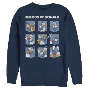 Men's Mickey & Friends Moods of Donald Duck Sweatshirt - 1 of 4