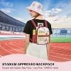 Hachikiko Small Transparent Mini Backpack for Concert, Beach, Work, Travel & Sporting Events with Padded Straps - 3 of 4