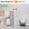 3.2 Gal/12L Trash Can, Rectangular Stainless Steel Trash Can with Recycling Bin - 3 of 4