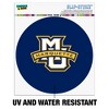 Marquette University Primary Logo Automotive Car Window Locker Circle Bumper Sticker - 2 of 4