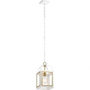 Vath™ 8" 1 Light Pendant Black - 1 of 3