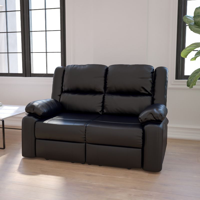 Flash Furniture Harmony Series Loveseat with Two Built-In Recliners, 3 of 12