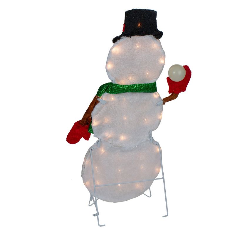 Northlight 24" Black and White Snowman Christmas Outdoor Decoration, 5 of 6