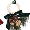 Gallerie II Gold Bell Pinecones and Ribbon Ornament Assortments of 2 - 3 of 3