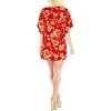 LA LEELA Women's Beachwear Swimsuit Coverups for Women Summer Swim Beach Dress Cover Ups for Swimwear Women Party Bathing Suit 3X-4X Red,Floral - 3 of 4