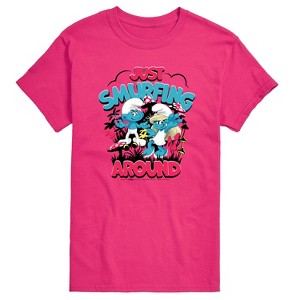 Men's - Smurfs - Just Smurfing Around Short Sleeve Graphic T-Shirt - 1 of 3