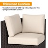 homfan Patio Furniture Sets 6 Pieces Outdoor All-Weather Sectional Patio Sofa Set Rattan Weaving Wicker Patio Conversation Couch Set with Glass Table - 4 of 4