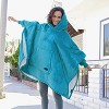 Catalonia Oversized Hoodie Sweatshirt Cape, Casual Hoodie Cape, Batwing Coat Pullover Blanket | Fluffy Fleece, Comfortable, Roomy | for Adults - 3 of 4