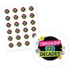 Big Dot of Happiness Through the Decades - 50s, 60s, 70s, 80s, and 90s Party Circle Sticker Labels - 24 Count - 2 of 4